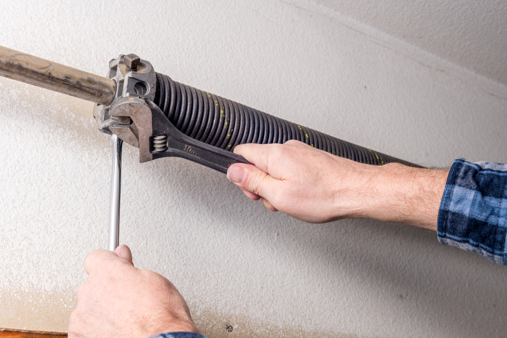 Garage Door with a Broken Spring