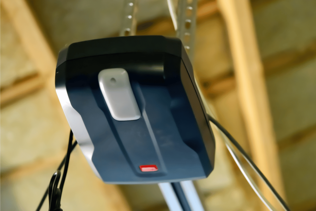 how does a side mount garage door opener work